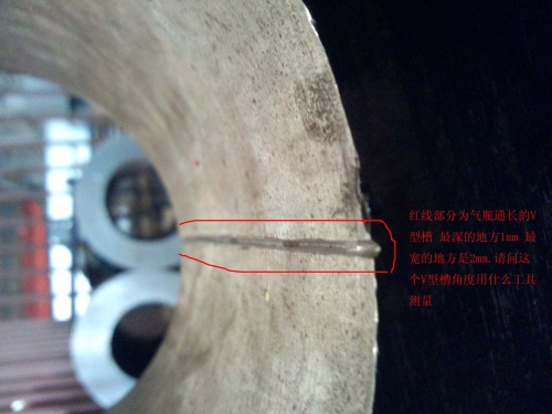 红线部分就是开的V型槽