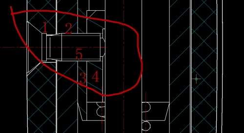 螺钉联接四个零件